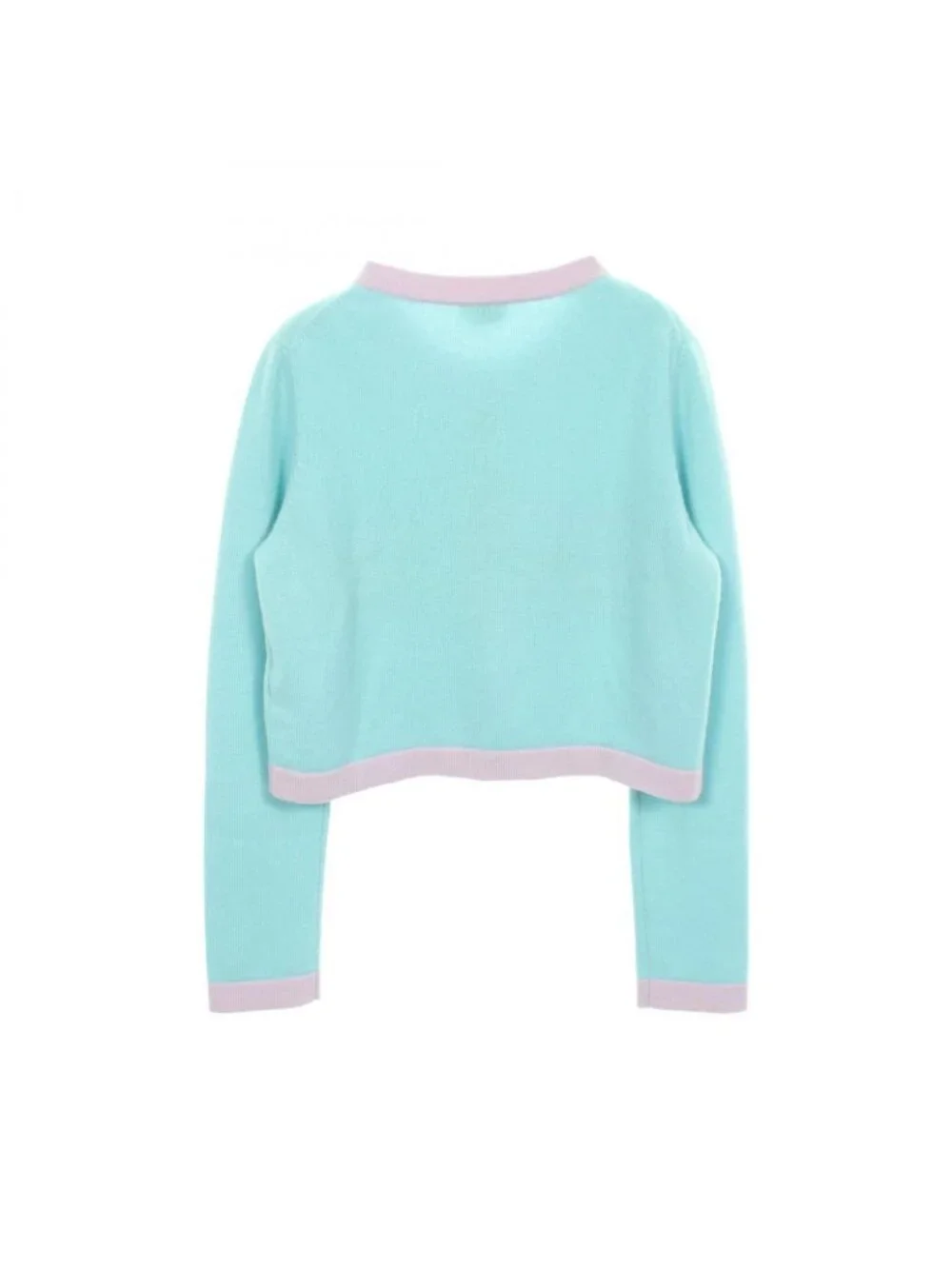 Chanel Cardigan CC Logo Button Cashmere